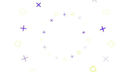 Abstract Background with Colorful Plus Signs and Squares