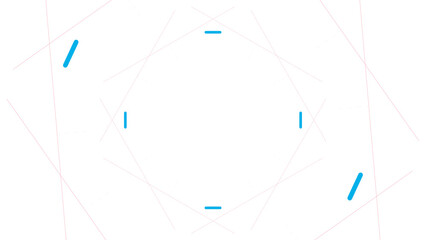 Abstract Geometric Design with Vivid Cyan Lines on Dark Background