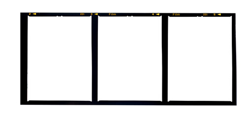 Medium format color film frame.copy space.