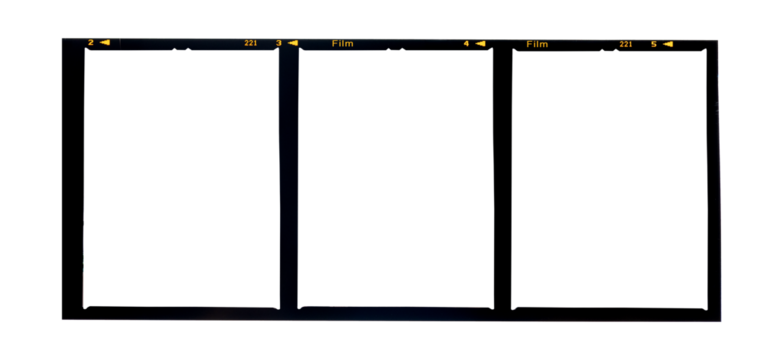 Medium format color film frame.copy space.
