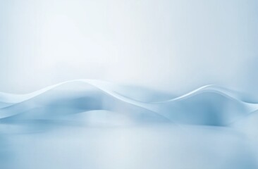 Obraz premium Elegant Abstract White and Blue Wavy Background with Smooth Texture for Modern Design Presentation and Art Projects Backdrop