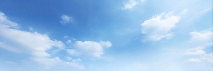 clear summer sky filled with soft, fluffy cumulus clouds creates serene and peaceful atmosphere, inviting relaxation and contemplation