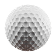 A pristine white golf ball ready for the tee off  excitement and challenge await