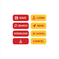 set of buttons