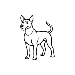 vector illustration of a dog