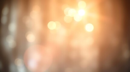 A warm, blurred background featuring golden-toned bokeh circles, evoking the feel of golden hour light.
