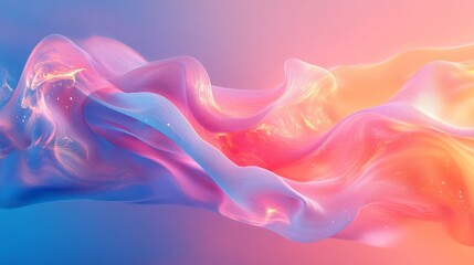 Obraz premium Colorful abstract design with flowing shapes.