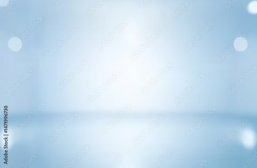 Aufkleber Smooth Light Blue and White Gradient Background with Abstract Blur Elegant Backdrop with a Soft Texture Perfect for Presentations and Minimalist Designs