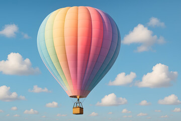 Obraz premium Colorful Hot Air Balloon Floating in the Sky