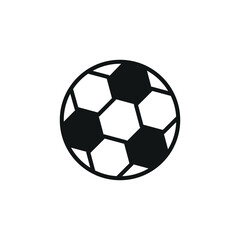Obraz premium Soccer ball icon. Simple soccer ball icon for social media, app and web design. Vector illustration.