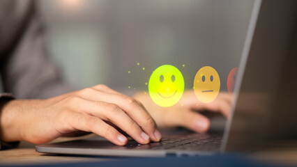 Male consumers opinion, and rated their satisfaction ,evaluation business success ,Customer Experience Survey Concepts ,Online ratings and reviews ,Quality Assessment ,showing feedback from customers