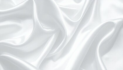 Ethereal Soft White Silk Drapery Flowing and Evoking Luxurious Serenity in a Delicate Backdrop for Elegant Photography