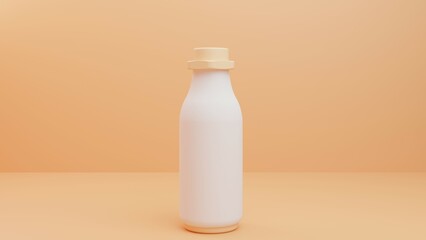 Bottle Mockup , 3D Render for Product Design