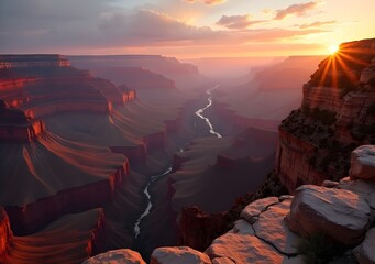 Mountain sunset