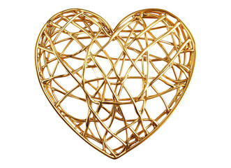 Obraz premium golden heart symbol