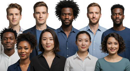 Diverse Faces: Portraits of Unity, Equality, and Inclusion - Representing Global Collaboration & Multiculturalism!