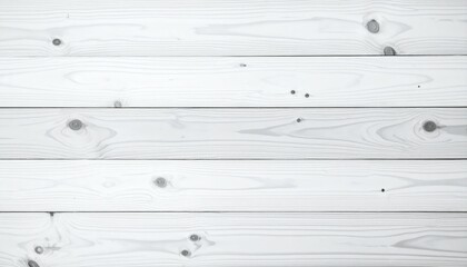 Naklejka premium Pure White Wooden Planks Meticulously Arranged in Horizontal Pattern Creating a Calm and Elegant Flat Surface for Background