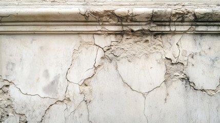 Obraz premium Close-up of cracked marble surface with subtle aged details.