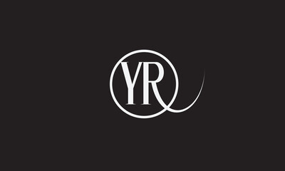 Obraz premium YR, RY , R , Y , Abstract Letters Logo Monogram 