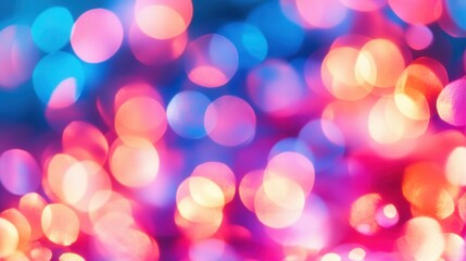 Fototapeta premium Colorful Bokeh Background with Soft Light and Vibrant Circles