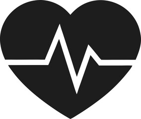 Teal heart icon with heartbeat graphic, perfect for health or wellness content. A stylized teal heart graphic with a superimposed heartbeat line, set against a light transparent background.