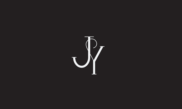  JY, YJ , J , Y , Abstract Letters Logo Monogram