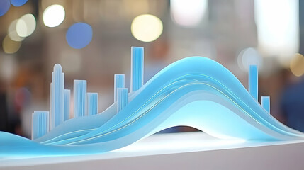 Abstract representation of urban development trends