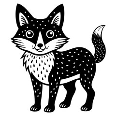 Obraz premium Best Cute Red Fox Vector Art Woodland Animal Character Design art