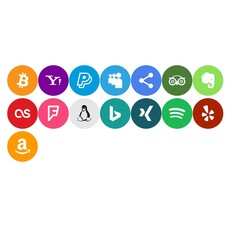 Colorful Social Media App Icons