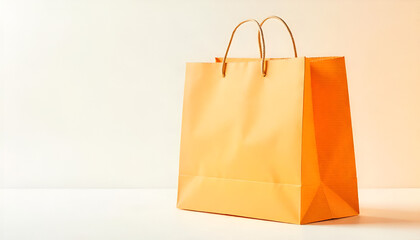 Brown paper bag isolated on white background transparant.