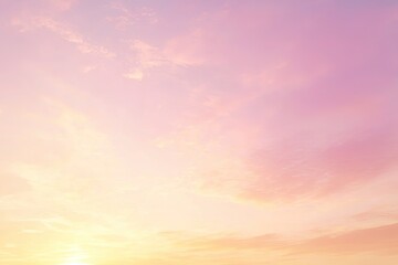 Fototapeta premium Pastel sunset sky, soft clouds