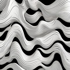 Abstract seamless pattern design features wavy blue lines creating a water-like texture
