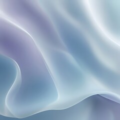 Blue satin waves create a soft, flowing texture with a light, smooth design