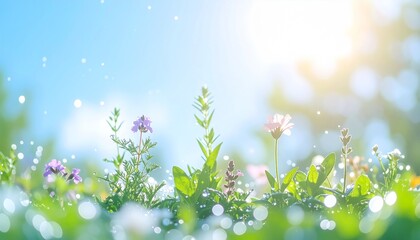 美しい庭に咲く花