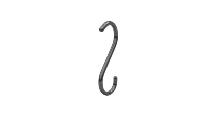 Mysterious black hook on a background, study in contrast and minimalism dark