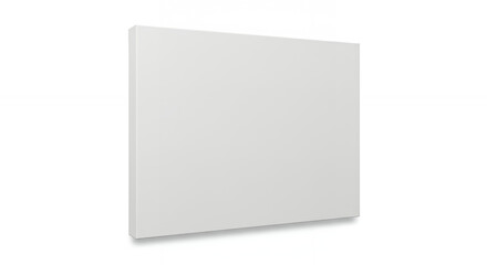 Blank White Canvas: Square Frame Mockup for Art, Painting & Presentation. High-Resolution Template for Artists & Designers. Isolated Studio Shot.