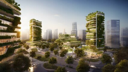 Obraz premium modern city of future