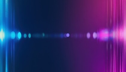 Abstract Blue Pink Gradient Background with Vertical Light Streaks and Bokeh