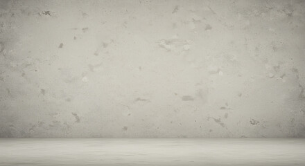 Naklejka premium Neutral Concrete Wall & Floor Texture: Blank Interior Space for Mockups, Backdrops & Minimalist Design