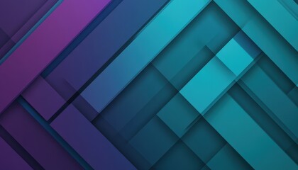 Fototapeta premium Abstract Geometric Design with Teal and Purple Diagonal Lines