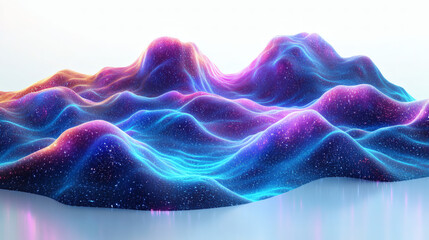 Obraz premium Abstract colorful mountain landscape