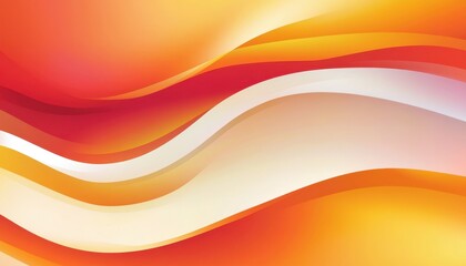 Obraz premium Abstract Orange Red Yellow Wave Background Design