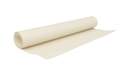 Rustic rolled parchment paper on black background, a textured canvas for creative designs