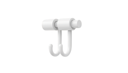 Modern white toilet roll holder on black background, a stylish bathroom essential