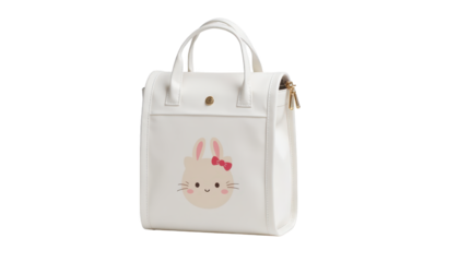 Adorable rabbit face white bag, a cute and stylish accessory for everyday use