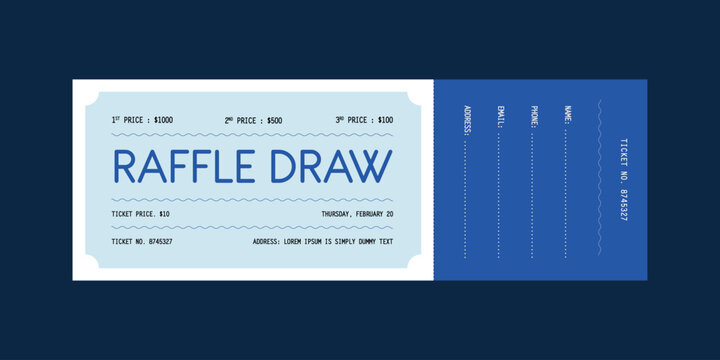 raffle ticket template, raffle draw ticket template, print ready, raffle ticket, raffle paper voucher, charity, fundraising event ticket template