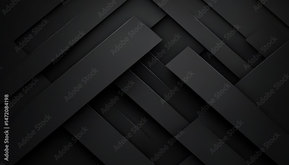 Aufkleber dark gray geometric abstract background with lines and shapes
