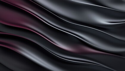 Fototapeta premium Dark Gray and Purple Fabric Drape with Subtle Waves
