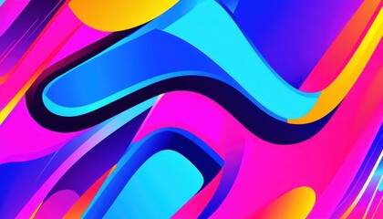 Fototapeta premium Vibrant Abstract Background with Pink Blue and Orange Swirls