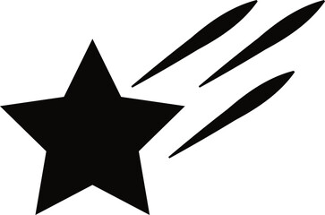 Fototapeta premium Star sparkle hand drawing simple element illustration